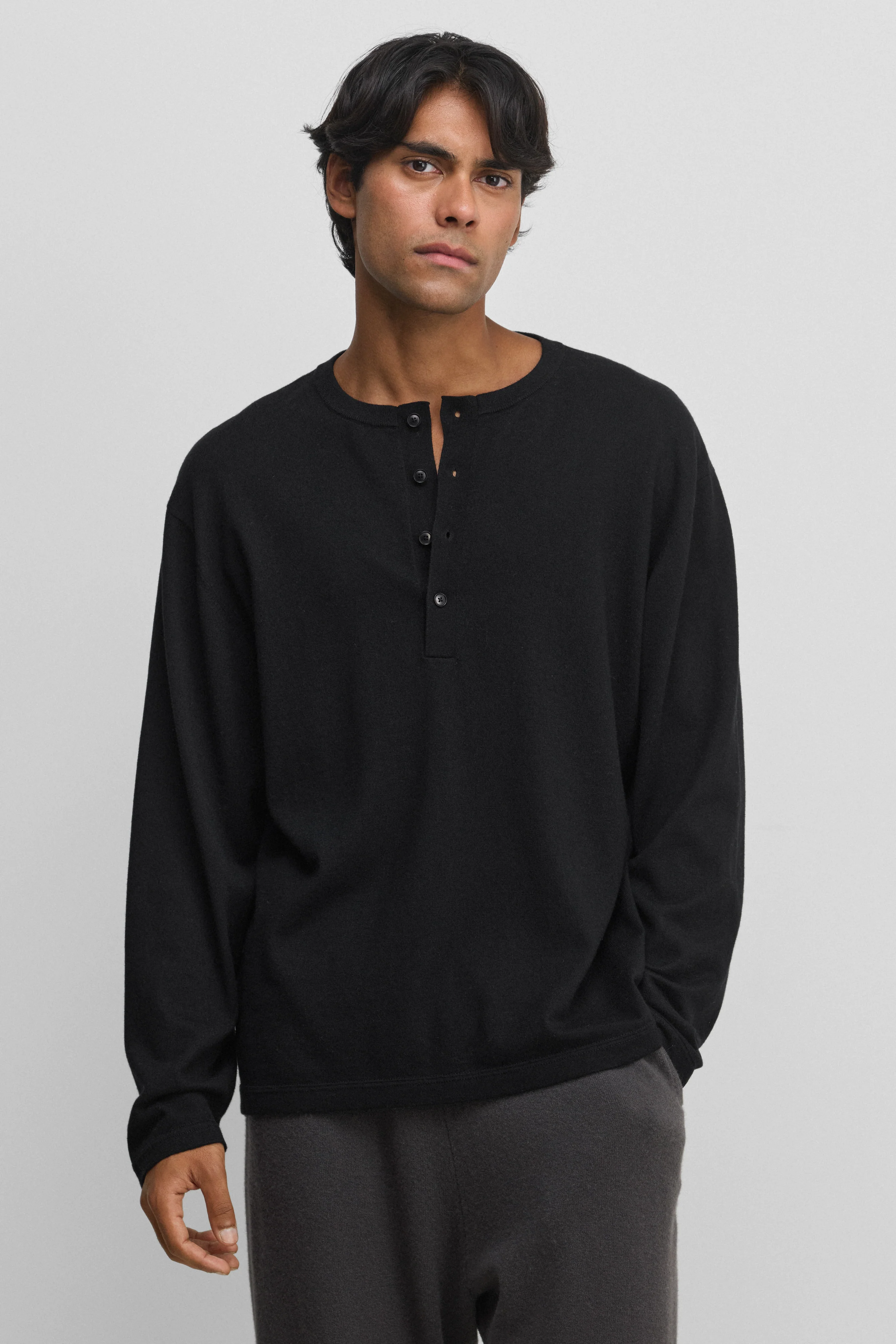 cashmere long-sleeve tops